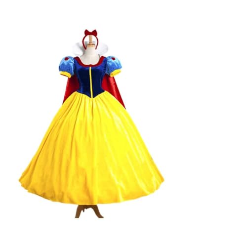 Joyasslly Snow White Dress, Adult Princess Costume, Cosplay Costume, Women s, Halloween Event Costume (Size L)