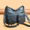 Vintage Shoulder Bag Multi-zipper Mother Bag