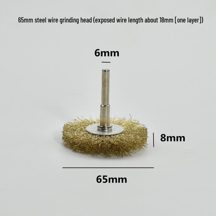 Electric Steel Wire Brush with Handle - Rust Removal, Polishing, and Cleaning.