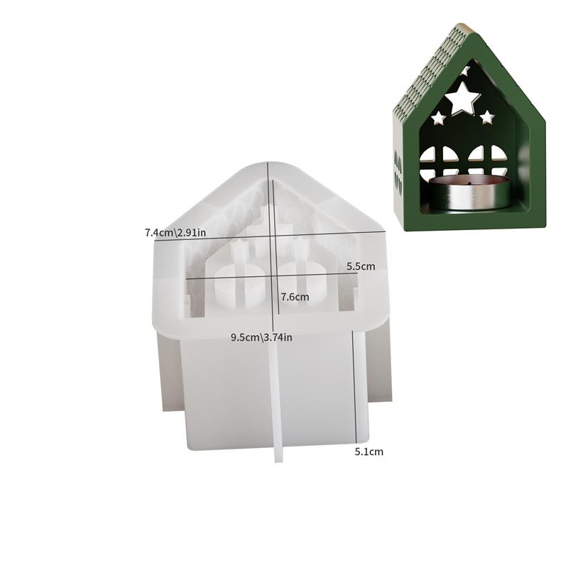 1/4 шт. Декоративное освещение для атмосферы Украшение для дома Силиконовые формы DIY Гипс Европейский стиль Подвеска Форма для смолы Поделки