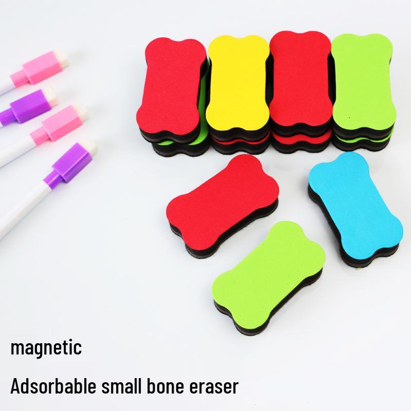 Magnetic Whiteboard Foam Eraser - Creative Felt Chalk & Small Duster for Drawing Boards