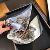 100% Natural Real Silk Scarf Women Print Neck Hairband Shawl Neckerchief Female Headband New Bandana Square Scarves Wrap Hijab