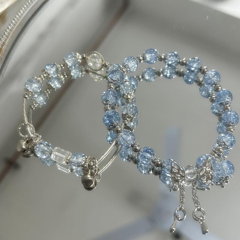 Exploding butterfly beaded bracelet women's ins niche design sense sweet sister bracelet super fairy student jewelry