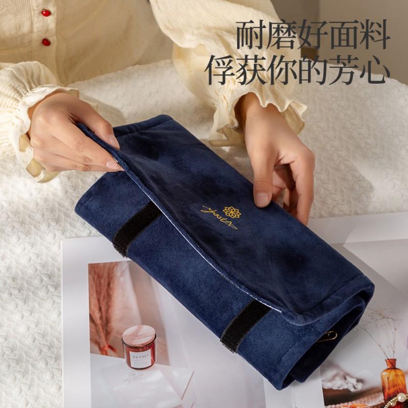 Plush Drawstring Jewelry Pouch Transparent Organizer Portable Bag Earrings Necklaces Bracelets