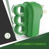 RVGUARD 50 Amp RV Replacement Plug, NEMA 14-50P, 50 Amp 125/250 Volt Replacement Plug With Disconnect Handle, Green