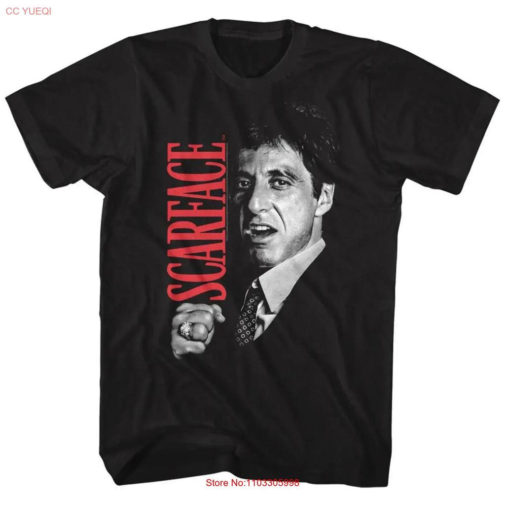 Scarface Tony Close Up Black T Shirt Vintage Unisex Soft Stylish Homme Designer Clothes Graphic Slightly