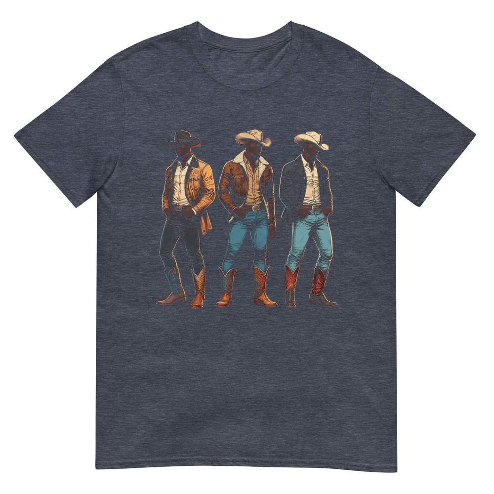 Black Cowboy Western Rodeo Melanin Black History Texas Unisex Tshirt