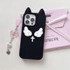 Cat Ear Angel Wings Drop-Proof Phone Case for iPhone 14/13/12 Pro Max