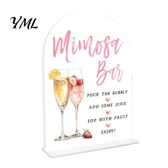 Clear Table Place Cards Arch Wedding Numbers, 1-10 with Stands, Acrylic Settings Signs for Receptions, Parties, Anniversaries, Events Banquet Displays