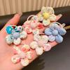 10 Stück Süße Blume Haargummis, Niedliche Schleife Elastische Haargummis für Kleine Mädchen Haarbänder Halter, Bonbonfarbene Haarseile Scrunchies