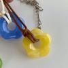 Dopamine Acrylic Flower Pendant Necklace Hollowed-Out Flower Choker Beautiful Neck Jewelry for Casual or Formal Event