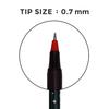 Pentonic Cipher 0.7mm Red Ink Ball Pen Smooth Writing for Office School Home Use Low Viscosity Ink Pack of 1 X 10pcs