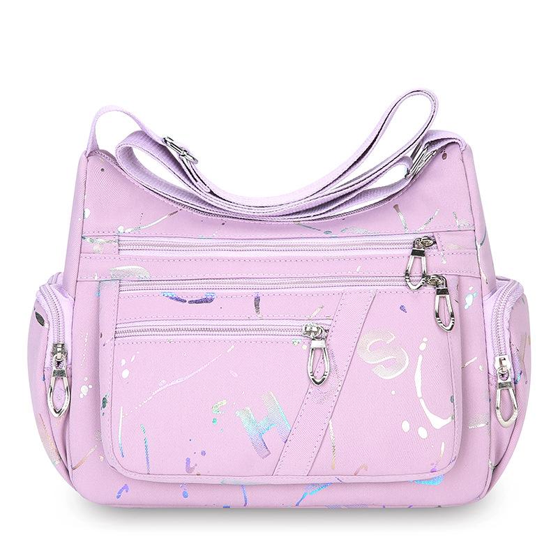 New Fashion Multi-compartment Women's Shoulder Bag Nylon Printed Bag Outdoor Casual Large Capacity Crossbody Bag Drop Shipping
