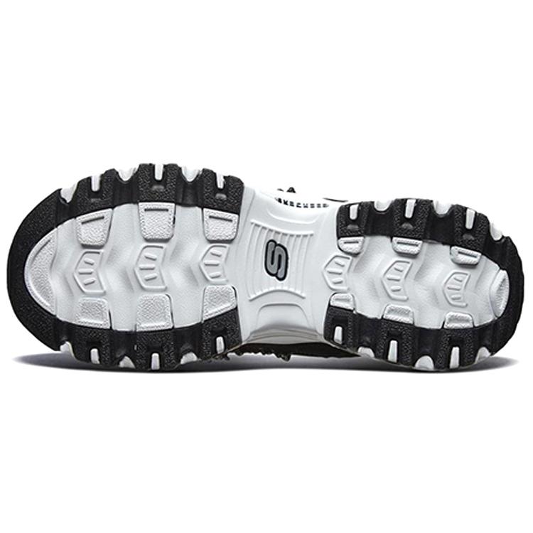 Skechers D'Lites 1.0 Mesh, Textile Classic And Versatile Cushioning Abrasion Resistant Breathable 13090-BKW