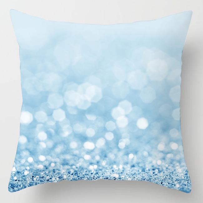 Modern Simple Blue Geometric Marble Pillowcase Home Sofa Pillowcase Pillowcase Pillowcase