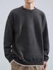 2025 Men's Winter Black Japanese Style Cable Knit Sweater - Loose Fit Knitwear