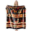 Christmas Themed Flannel Fleece Blanket Nap Throw Customizable Home Use