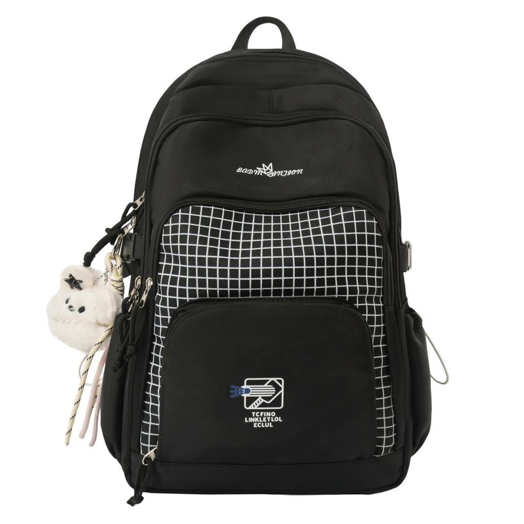 Schoolbag Korean version of large-capacity middle and high school student schoolbag girl backpack daily commute versatile contrasting color backpack
