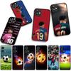 Für Samsung Galaxy A25 A37 A57 A12 A14 A31 A41 A50 A51 A70 A71 A72 A21S A04 M15 Note 20 9 8 10 Hülle Fußball Nr. 19 Football Nr. 19