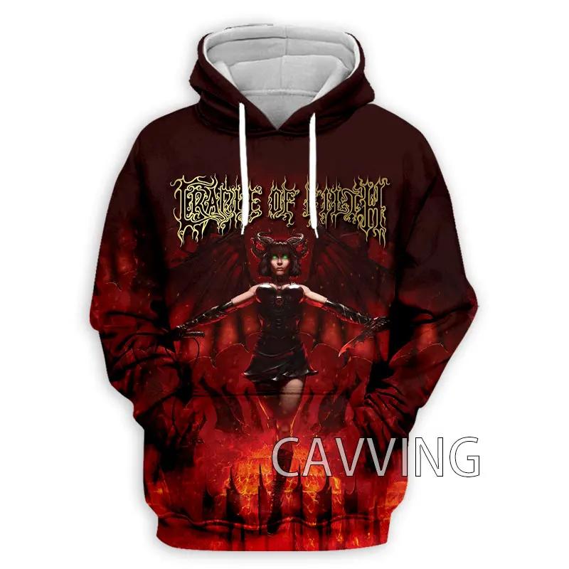 Ny Mote Dame/Herre 3D-trykk Cradle of Filth Hettegensere Hettegenser Topper Klær H01