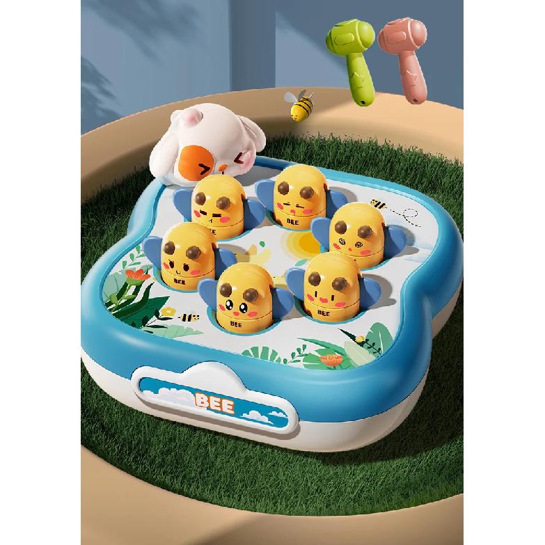 Baby Mole Hammer Whack Toy Kids Cute Animal Hand Percussion Sound Educational Sensory Develop Toys for 3 Year Children Gifts