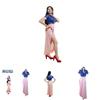 One Piece Nico Robin Rock Anime Cosplay Kostüm Halloween Oberteile Dekoriert Perfekt Für Comic Ausstellungen Und Party Events.
