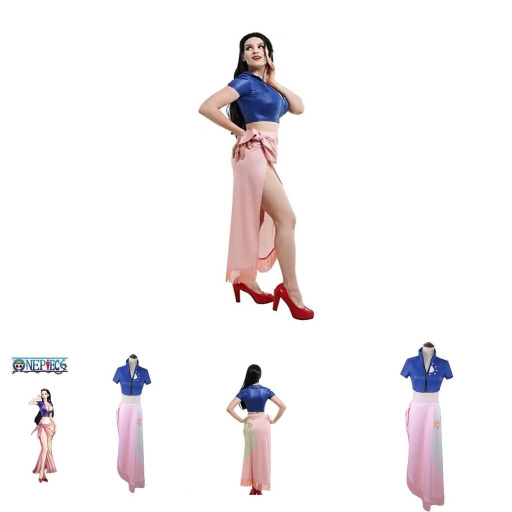 One Piece Nico Robin Rock Anime Cosplay Kostüm Halloween Oberteile Dekoriert Perfekt Für Comic Ausstellungen Und Party Events.