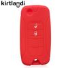 Key Holder Silicone Key Case Cover for Jeep Renegade Compass 2016 2019 2020 2021 2/3/4 Button Remote Fob Protection Flip Folding