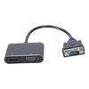 VGA Input To VGA Output Converters with Sound Support 1080P VGA Splitter for Presentations