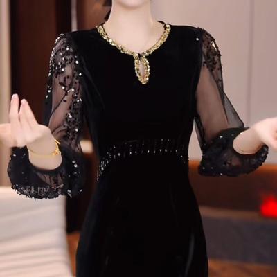 2026 Spring Luxury Slimming Dress: Elegant Chinese-Style Base Layer