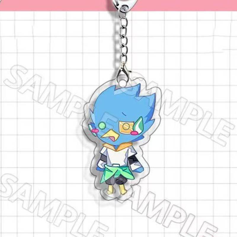 Game Deltarune Susie Kris Berdly Cosplay Keychain Unisex Kawaii Acrylic Pendant Keyring Key Chain Bag Accessories Ornament Prop