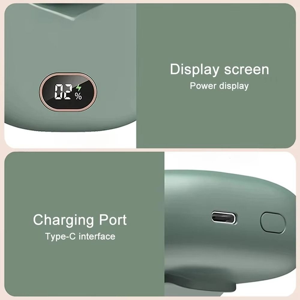 Adjustable Lanyard Neckband Fan 2000 mAh Battery USB Rechargeable Fan  Personal Cooling