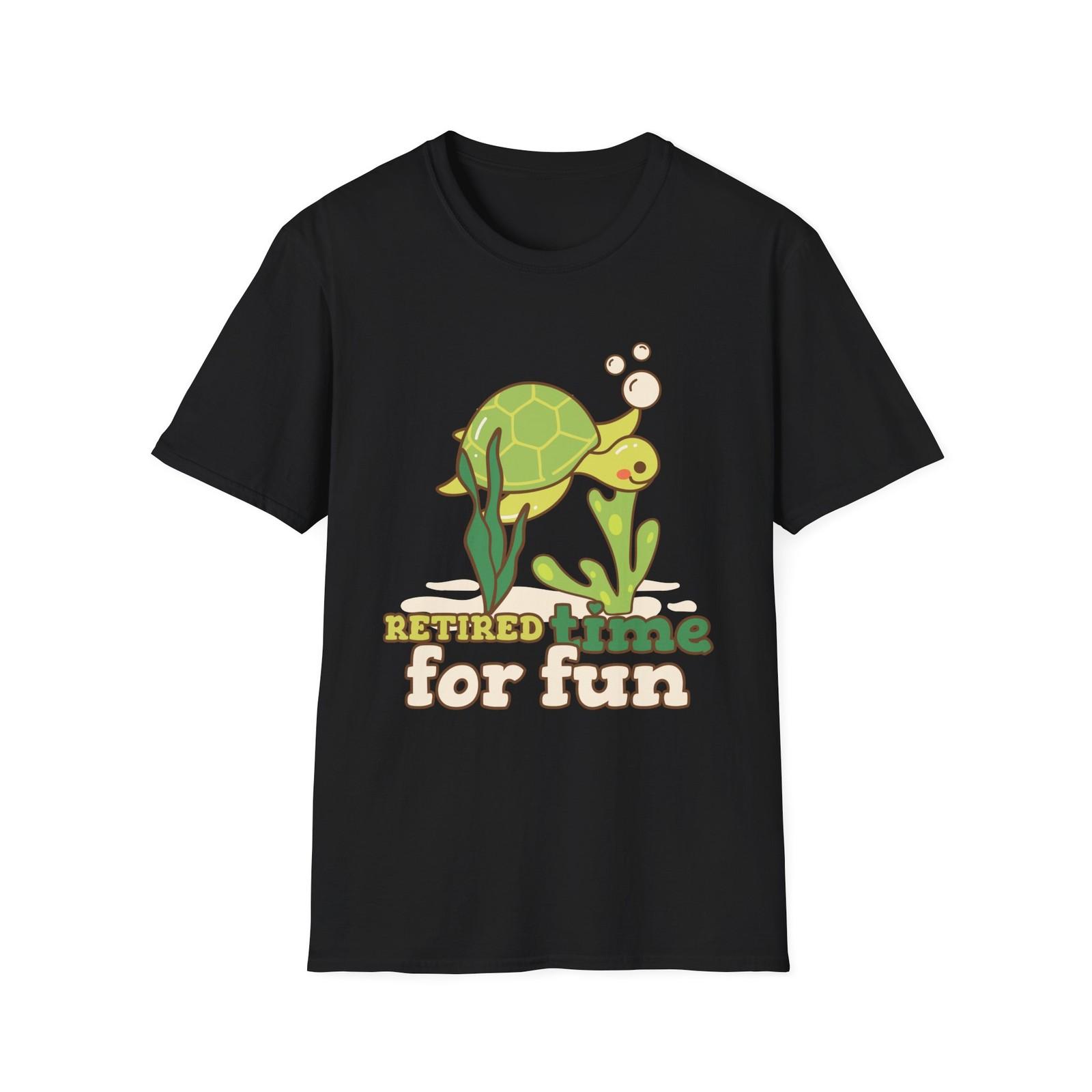 Retired Turtle T-Shirt Mens Womens Tees Top, Retirement Tee, Funny Animal Shirt, Slow Life Top, 2XL