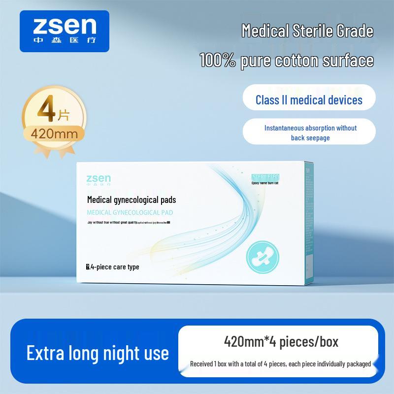 Medical Grade Sanitary Napkins: Extended Night Use Pads & Sterilized Wipes
