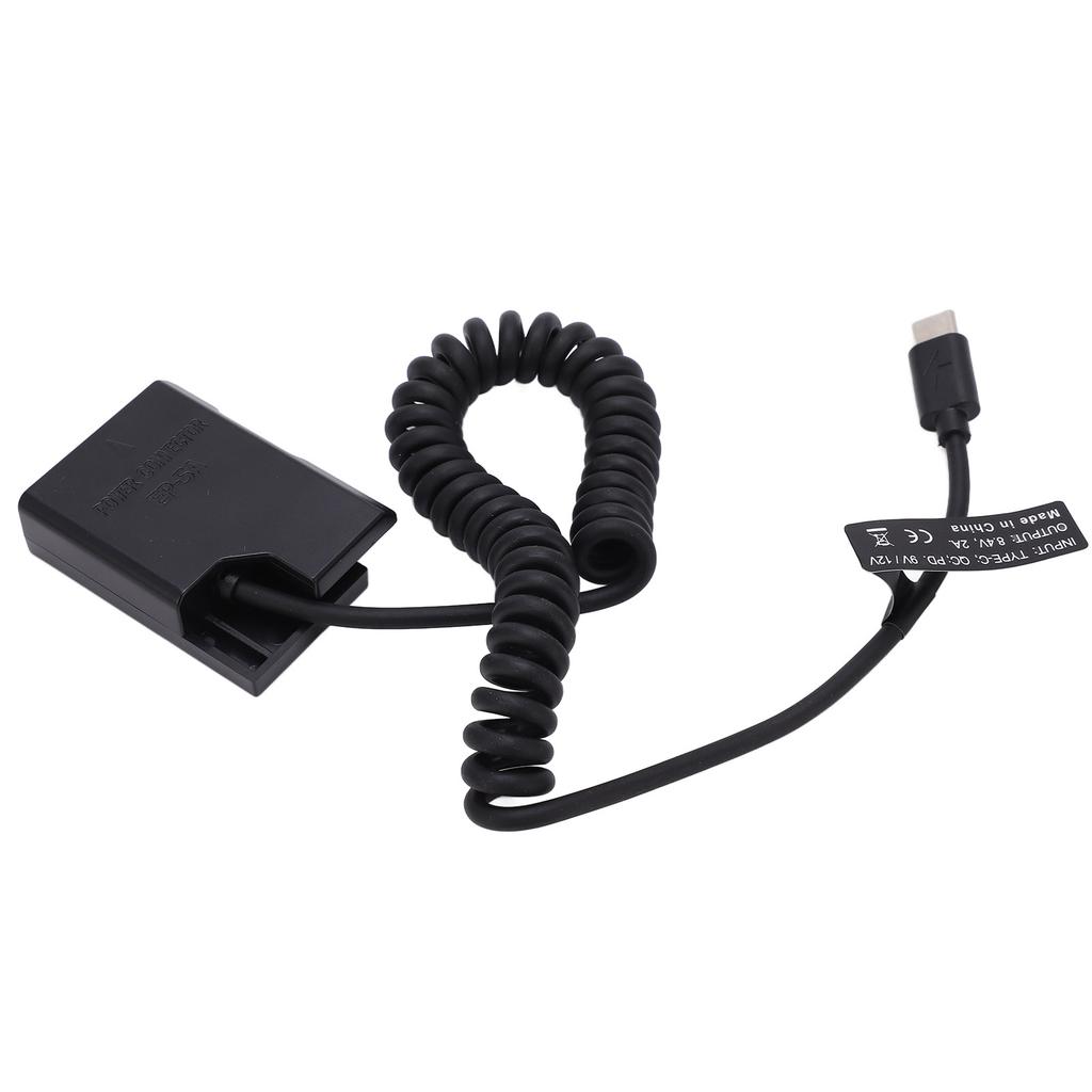 Type C Power Adapter DC Coupler ENEL14 Full Decoding Dummy Battery for Nikon D5600 D5500