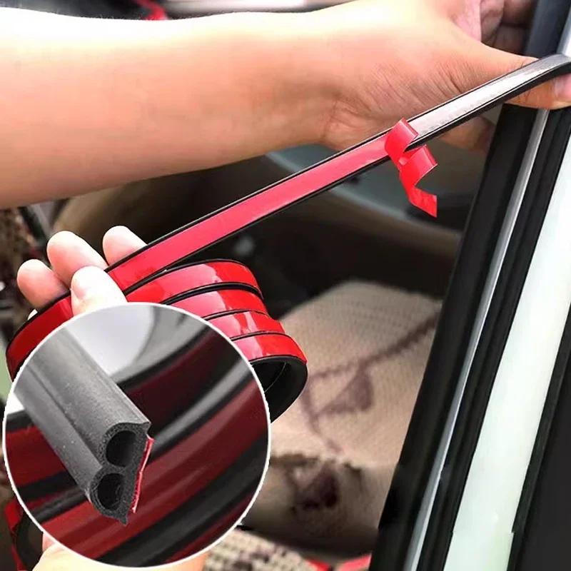 Autotür-Gummidichtungsstreifen, Auto-Doppelschicht-Dichtungsaufkleber für Tür, Kofferraum, Schalldämmung, Dichtungsstreifen, Innenzubehör