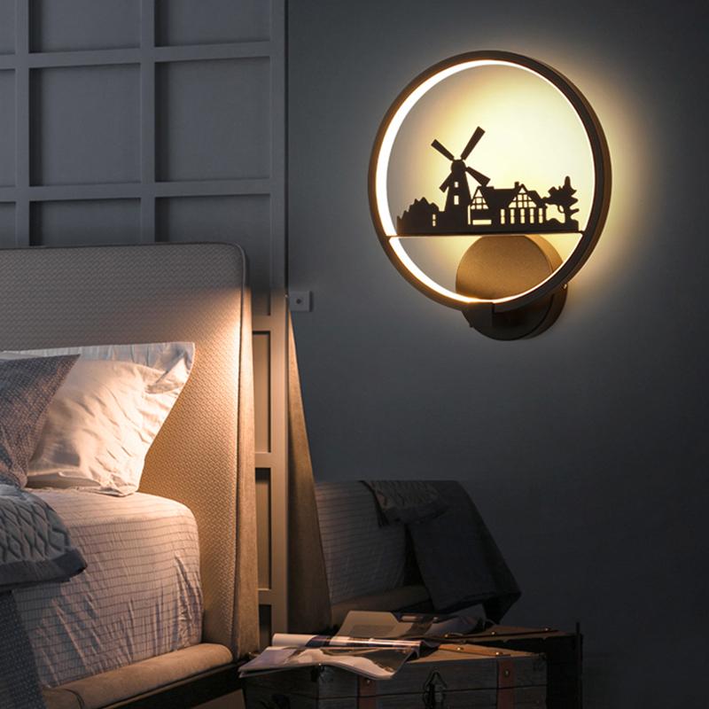 Simple Modern Creative Led Wall Lamp for Living Room Bedroom Kitchen Foyer Ofiice Coffee Bar Indoor Lighting Decorative Lamps