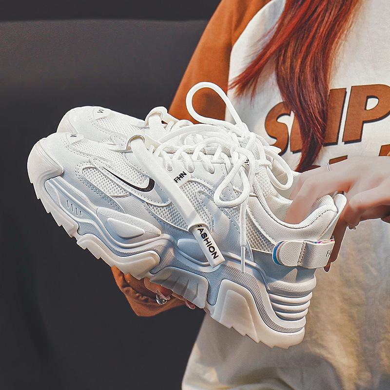 

Сетчатые низкие папины туфли весна новые дышащие студенческие спортивные туфли для повседневного ношения 40 белый