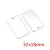 10pc/lot  No Fade Charms 316 Stainless Steel rectangle Charms for necklace pendant charms diy jewelry making