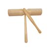 SAKURAN Guiro Wood Percussion Musical Educational Wooden Instrument for Kids and Folk Instrument Block, Instrument, Toddlers, Double-Barreled