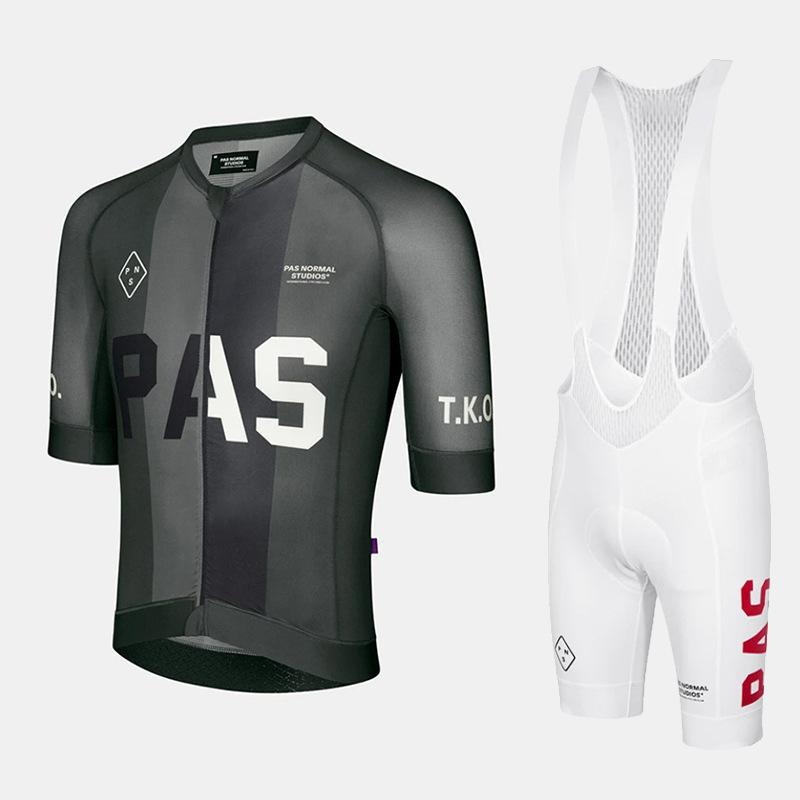 PAS New Cycling Suit Bicycle Short Sleeve Suit Road Bike Simple Elastic Breathable Strap
