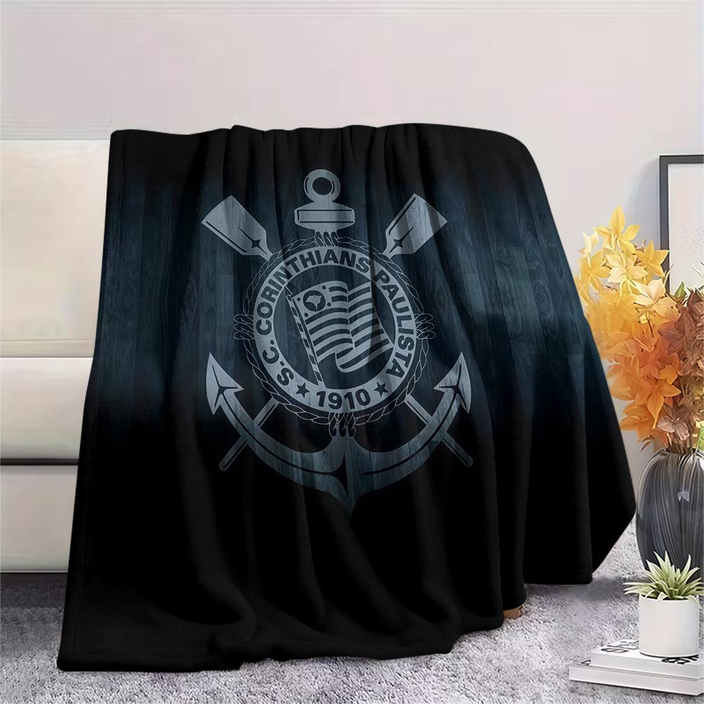 SC Corinthians Paulista Flannel Blanket, High Quality Comfortable for All Seasons, Home Decor, Warmth and Comfort