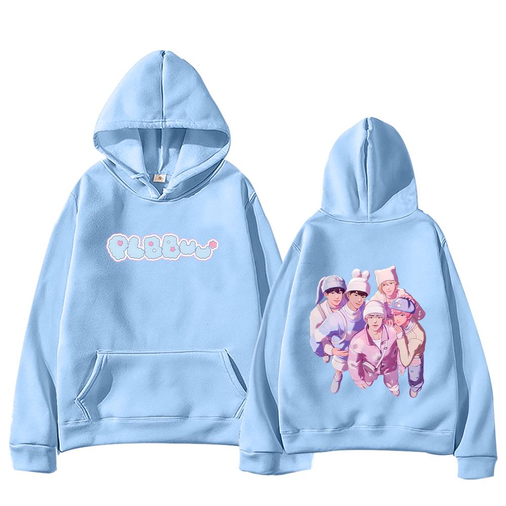 Nová podzimní zimní mikina Plave Bbuu! Kpop Potisk Mikiny Merch Móda Y2K Streetwear Ženy Muži High Street Pulovr