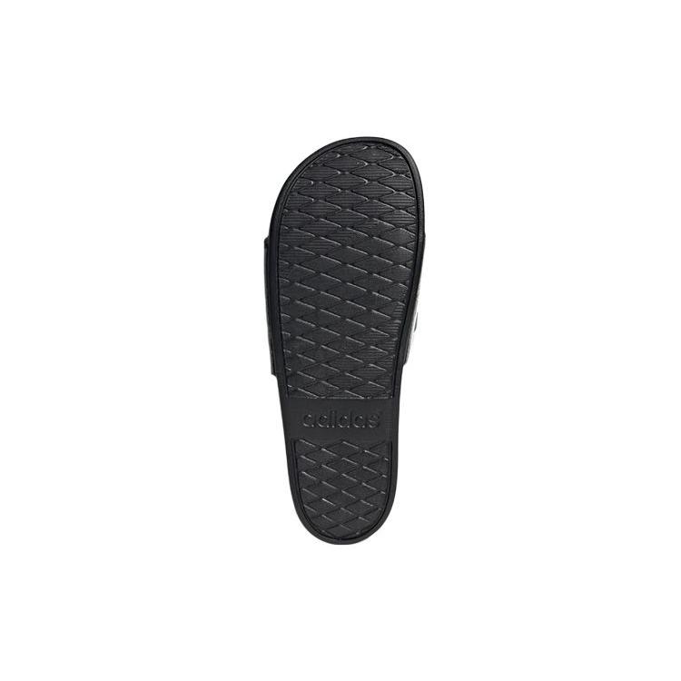 adidas Adilette Comfort Slip Resistant Slide Slippers Unisex Black White GZ5893