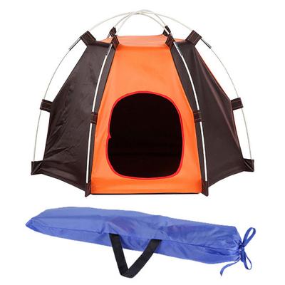 Folding Anti-Ultraviolet Waterproof Pet Tent Patchwork House for Small Dog Cat