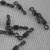 25Pcs 8# Durable Portable Q-shaped Quick Change Swivels Tackles for Carp Fishing