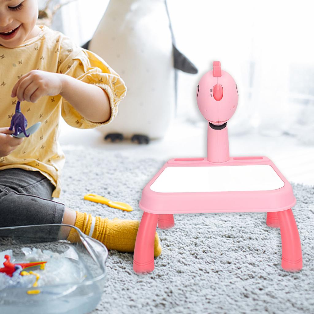 Drawing Projector Table Cute Dinosaur Design Bright Colors Detachable   Projector for Kids Education