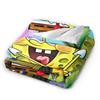 Kawaii SpongeBob SquarePants Blanket Flannel  Super Soft Throw Blankets for Outdoor Travel Bedspread
