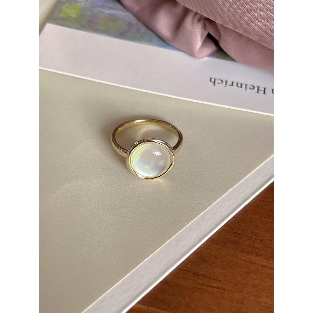 

Retro Blue Flower Old Ring New High-end Light Luxury Fashion Open Ring Woman