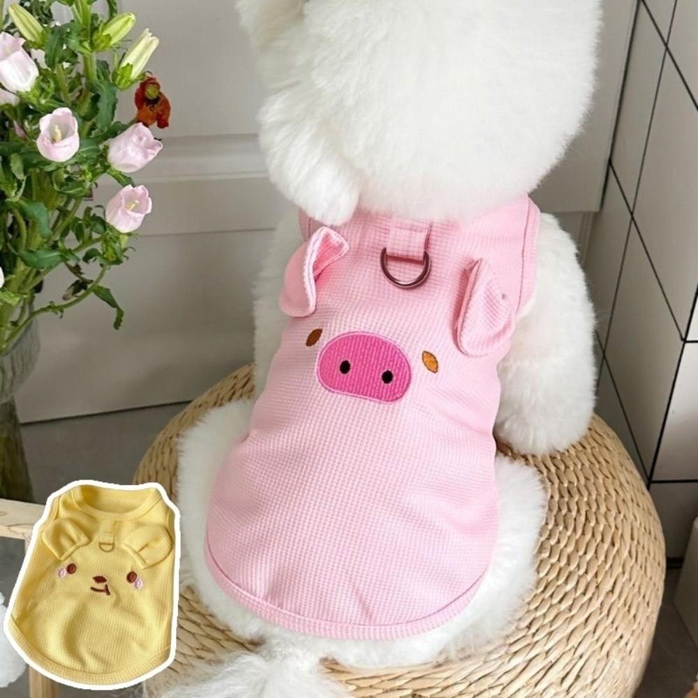 New Soft Cat Vest Cotton Elastic Dog Outfits Breathable Pet Cloths Spring